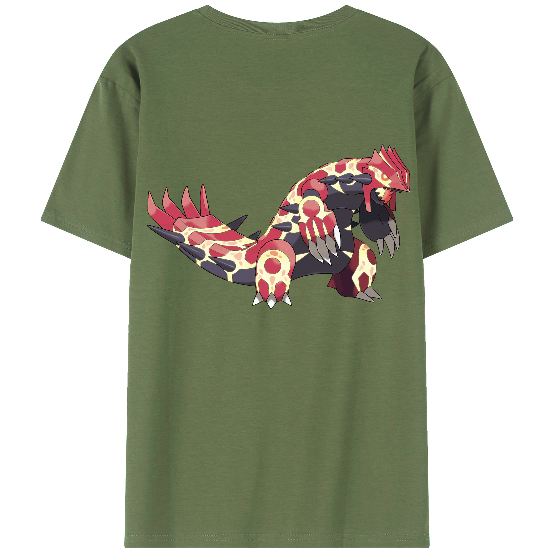 （画像用） ポケットモンスター Pokémon 綿100％ メンズ半袖Tシャツ（バックプリント） 通気性